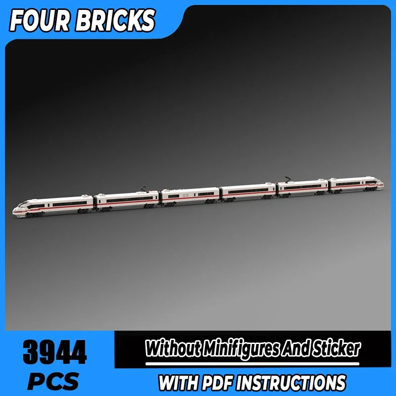

Строительные блоки Moc BR403 ICE 3, немецкая высокоскоростная технология поезда, модульные кирпичи, модель, подарки, рождественские игрушки, наборы «сделай сам», сборка