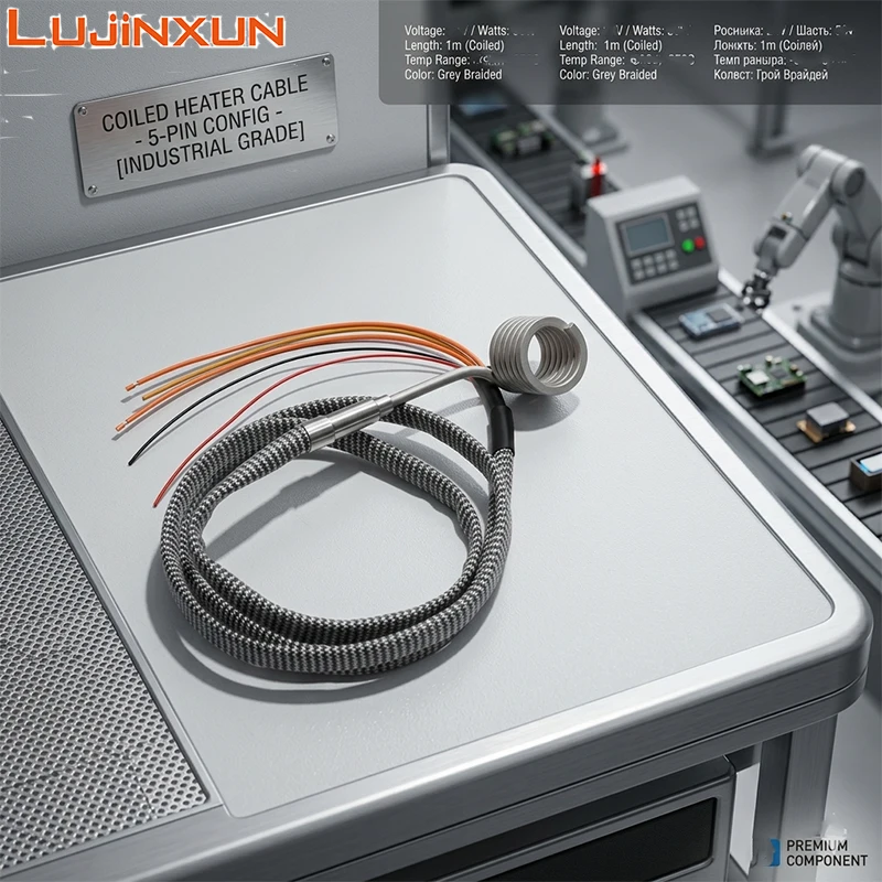 

LUJINXUN Industrial Hot Runner Spring Coil Heater Element 220V 22mm 3x3mm for Mold Heating Spiral Nozzle Heater Braided Wire