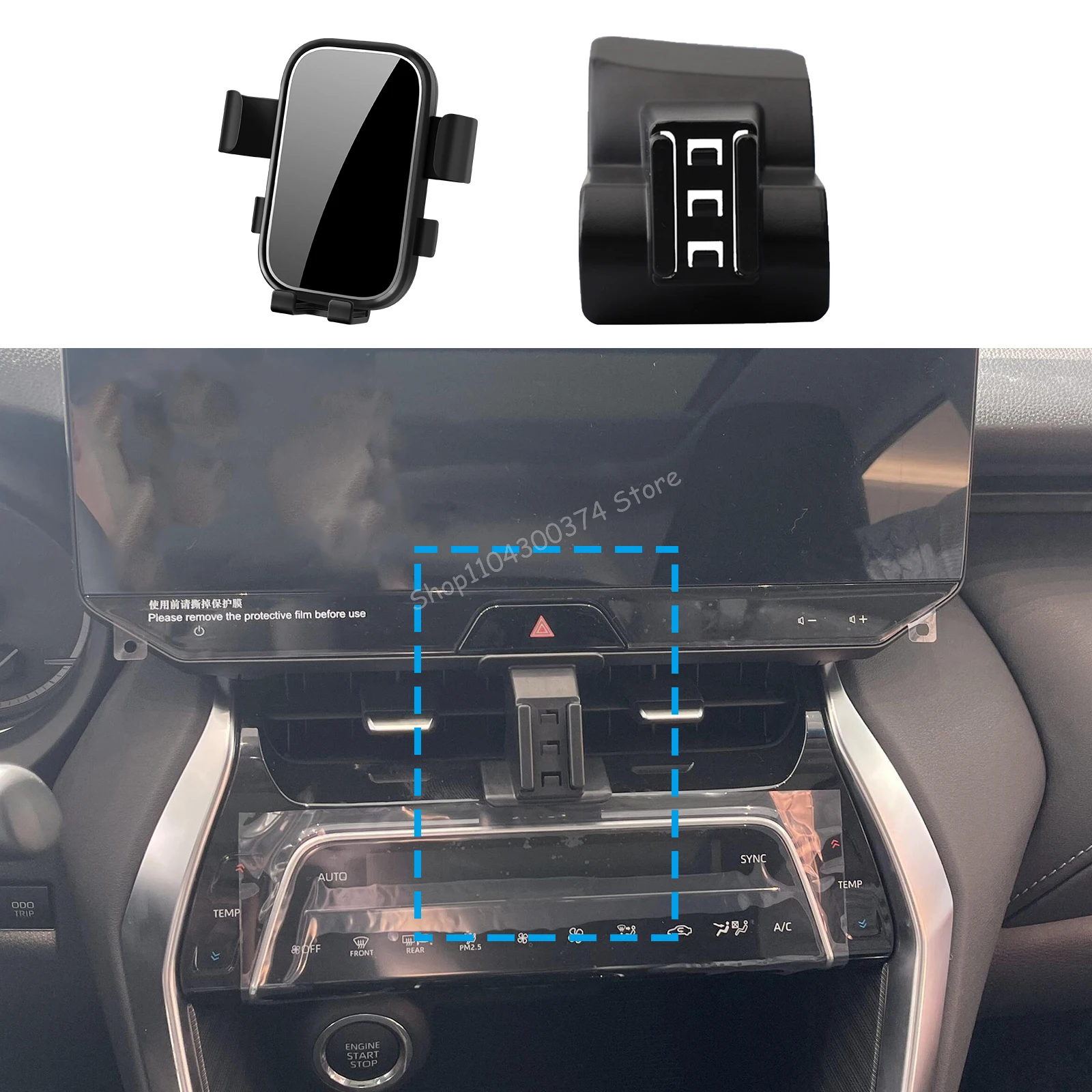 

Car Mobile Phone Holder for Toyota Harrier Venza 2021-2024 XU80 GPS Bracket Navigation Stand Auto Accessories