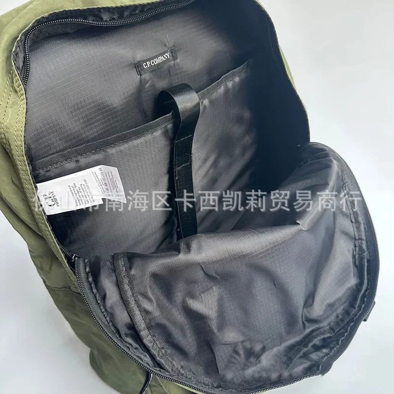 Trendy Brand Crossbody CP Double Shoulder Backpack Casual Travel Embroidery Large Capacity Computer Bag Motorcycle Equipment Acc