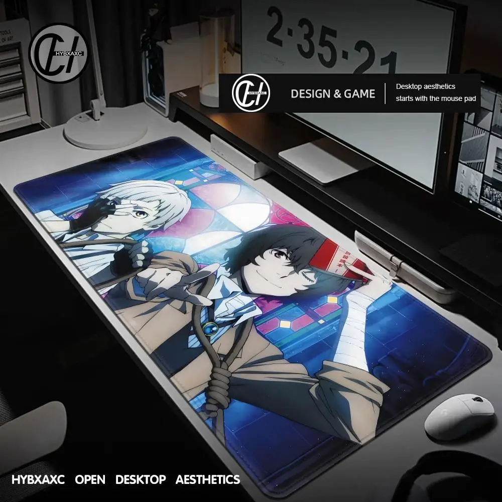 

Bungo Stray Dogs Mouse pad rubber anti-slip computer accessories keyboard pad large desk pad coaster PC carpet Anime Mousepad XL