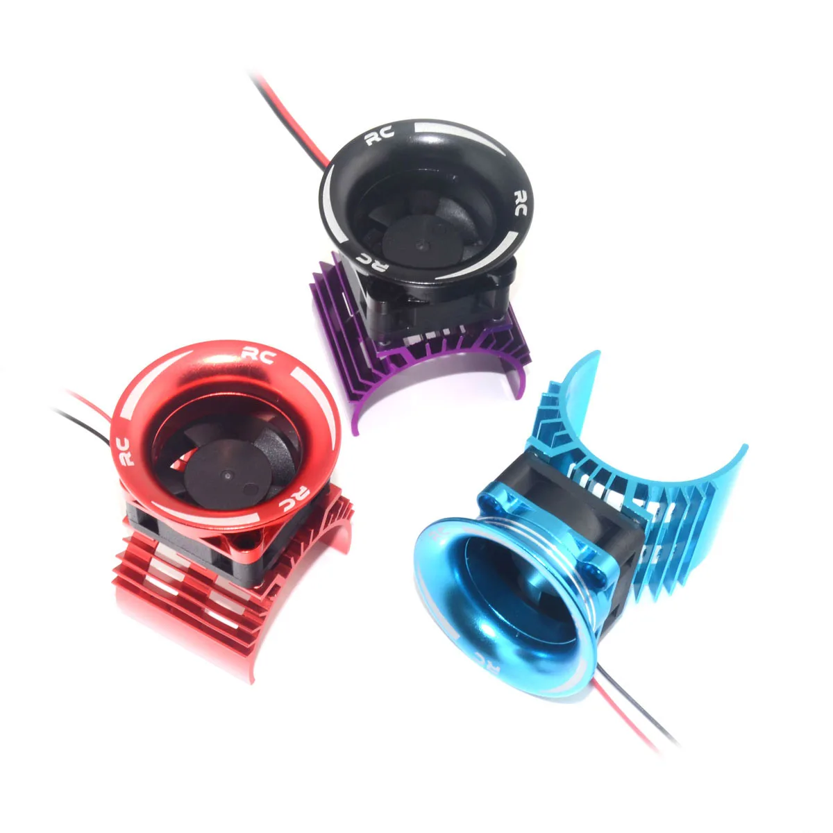 Motor-Kühlkörperabdeckung + Lüfter für WLtoys A959-B 144001 124019 HSP 1/8 1/10 RC Auto 540 550 3650 Motor-Kühlkörper – Detail 1