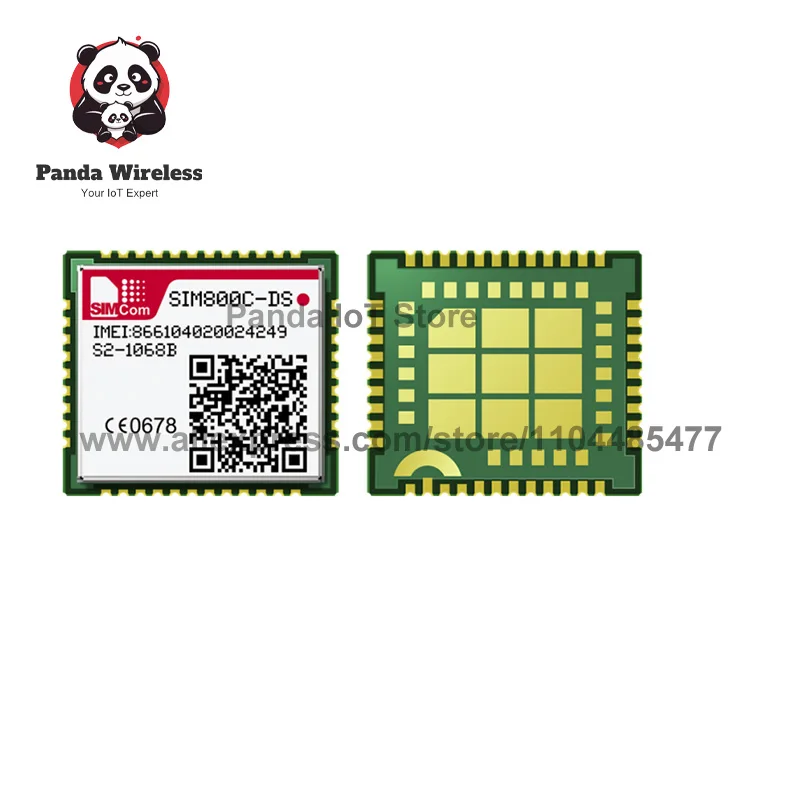 New Launched！2Pcs 100% New Original SIMCOM SIM800C-DS 2G Dual SIM Card Module Quad-band LCC Support GPS