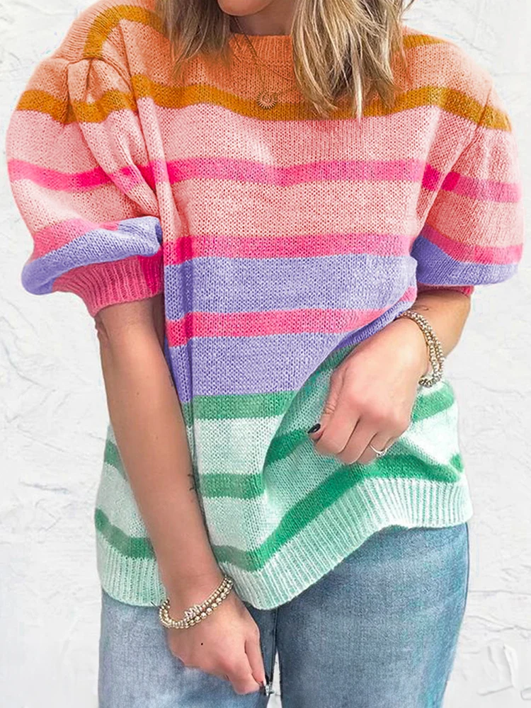 Faionable Striped O… - image