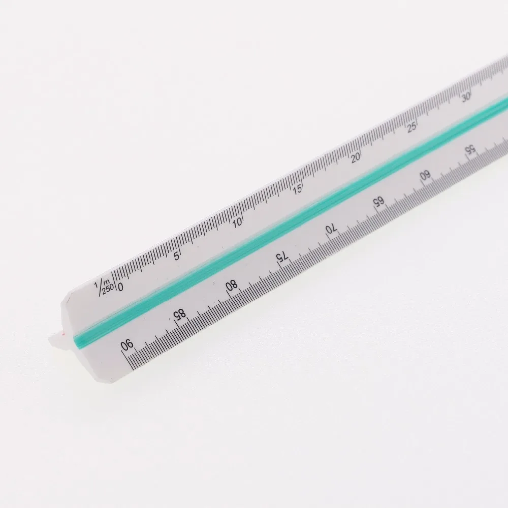 30cm Triangular Architect Scale Ruler Large Scales Three-sided Ruler Used by Architects Technical Drawing Supplies #3030