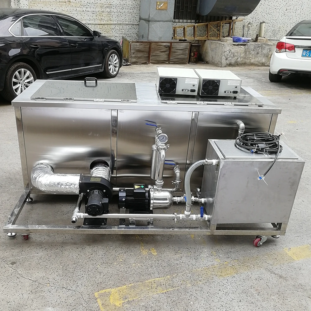 CJ-2030H  New 99L 2-Tank Industrial Ultrasonic Cleaner with Heat & Dry Function 1500W Timer Multi-Voltage