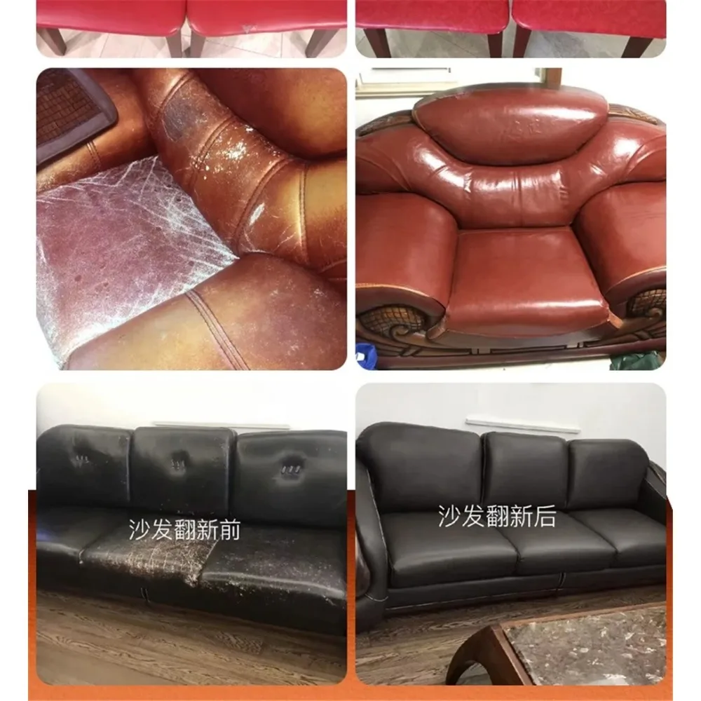 Self Adhesive Leather for Sofa Repair Patch Furniture Table Chair Sticker Seat Bag Shoe Bed Fix Mend PU Artificial Leather Skin