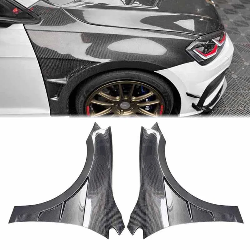 Carbon Fiber Side Bumper Fender Air Vent Splitters For Vw Golf7 Mk7 Mk7.5 Side Vent Air Flow Fender Intake Body Kit