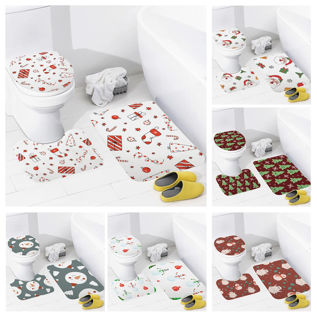 Home bathroom floor mats Anime animal style Bath Foot mat modern accessories rug Toilet mat Bathtub anti-slip carpet aaaa