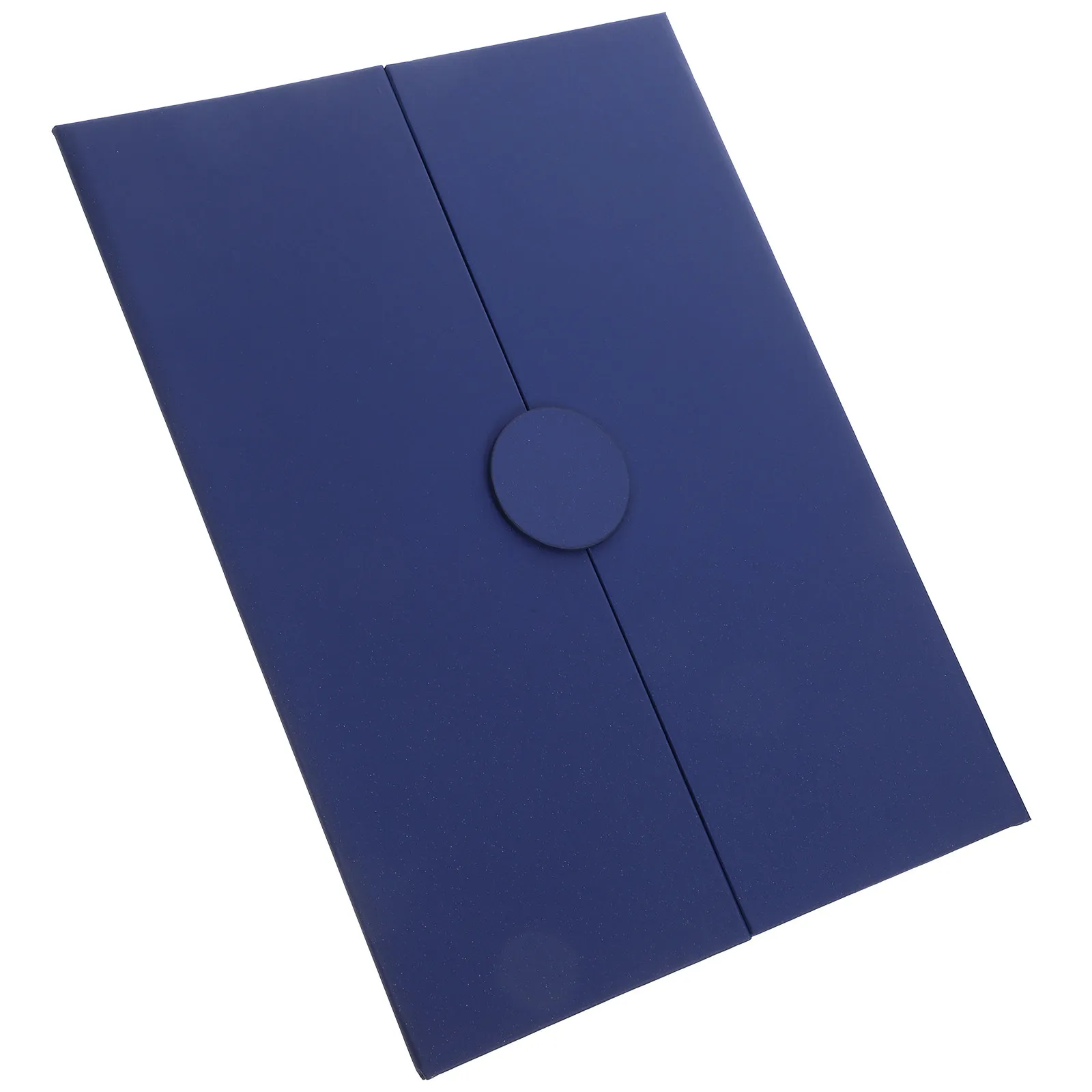 Three-Fold Round Buckle Certificate Cover Paper Certificate Holder Elegant Diploma Protector Award Document Paper Folder
