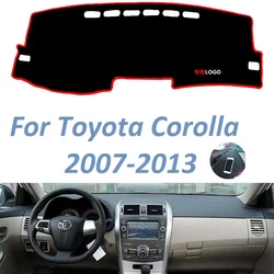 For Toyota Corolla 2007 2008 2009 2010 2011 2013 Hand Drive Non Slip Dashboard Cover Mat Sunshade Instrument Carpet Car Accessor