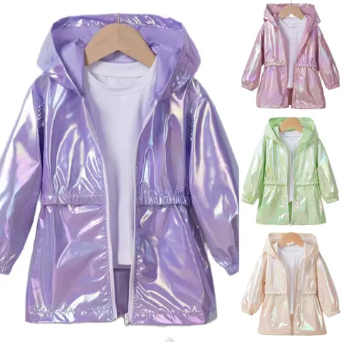 Girl's Spring and Autumn Children's Light and Thin Breathable Zipper Coat Jacket for Boys and Girls Fashion Thin Jacket