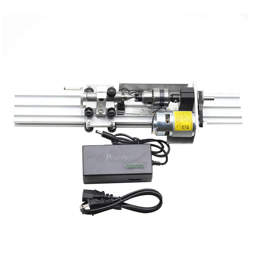 for Multifunctional Micro Lathe Adjustable Mini Grinding Polishing Machine Woodworking Lathe