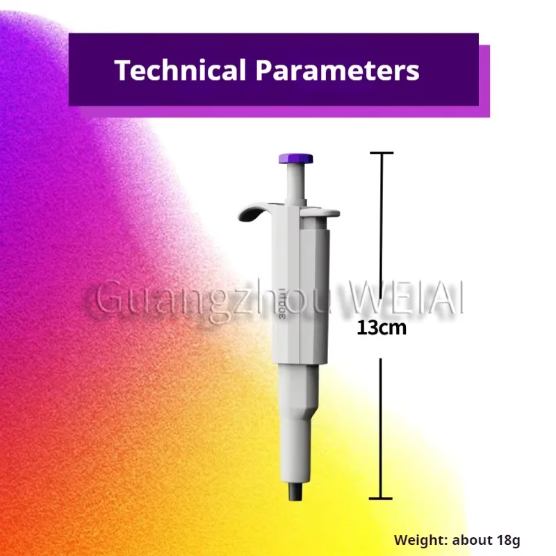 Weai 1 peça novo mini pipeta de alta precisão pipeta de canal único volume fixo 5/10/50/100/200ul/300ul pet mini micropipeta
