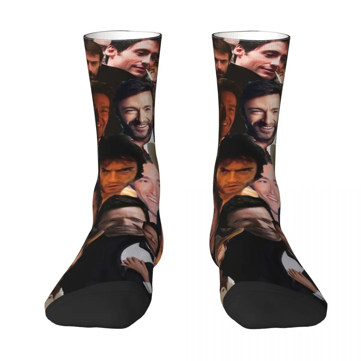 Hugh Jackman Photo (3) Stockings Unisex Men Socks Soft Breathable Casual Socks Spring Running Non Skid Design Socks Gift