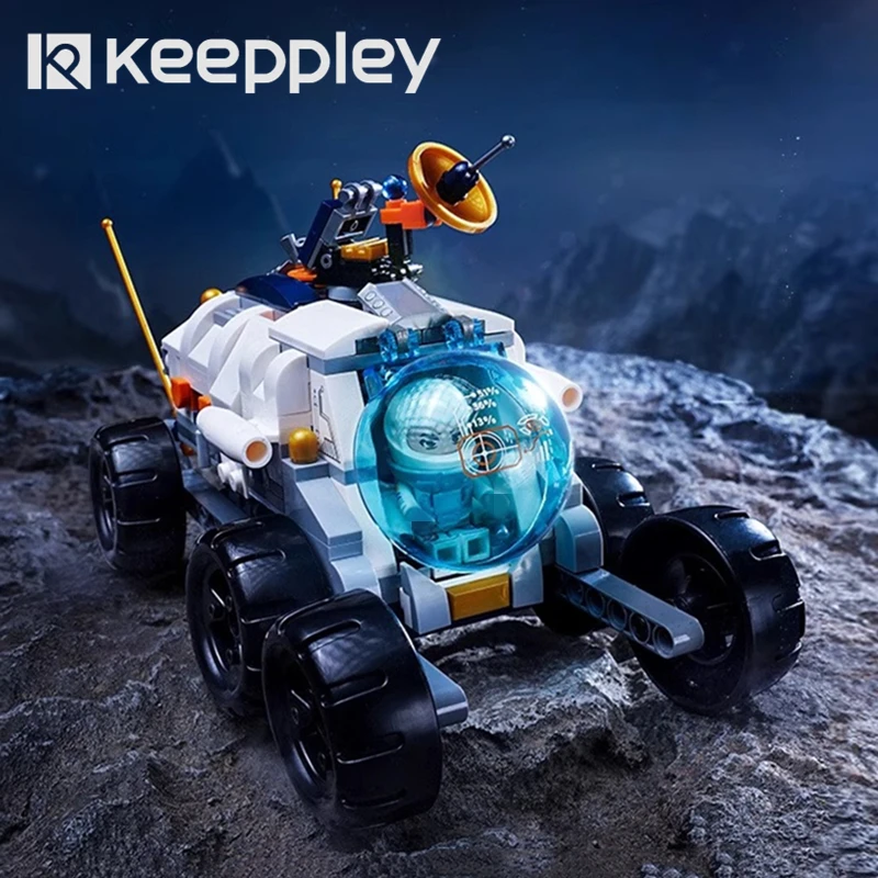 

keeppley Manned Lunar Rover Building Blocks China Aerospace Series Model Kawaii Astronaut Assembled Figure Children's Toy