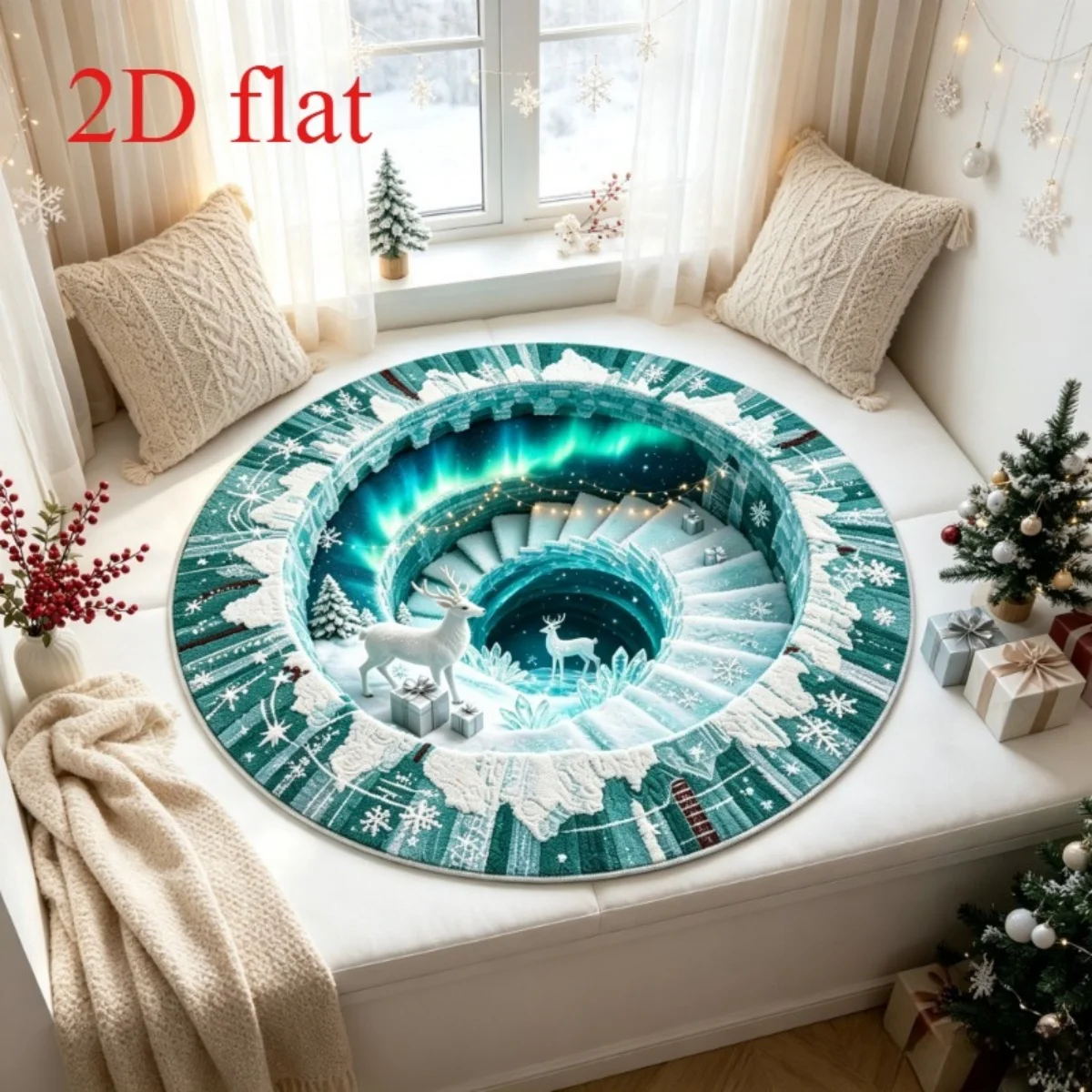 World Earth Map Printed Circular Area Rug, Ocean Continent Texture Non Slip Washable Round Floor Mat, Global Landscape Decor