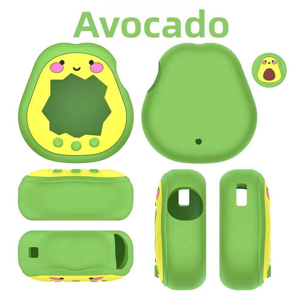 Hot Sales For-Tamagotchi Paradise Silicone Cute Cat Green Silicone Protective Cover Set  Multi Color  Protective Cover  Parts