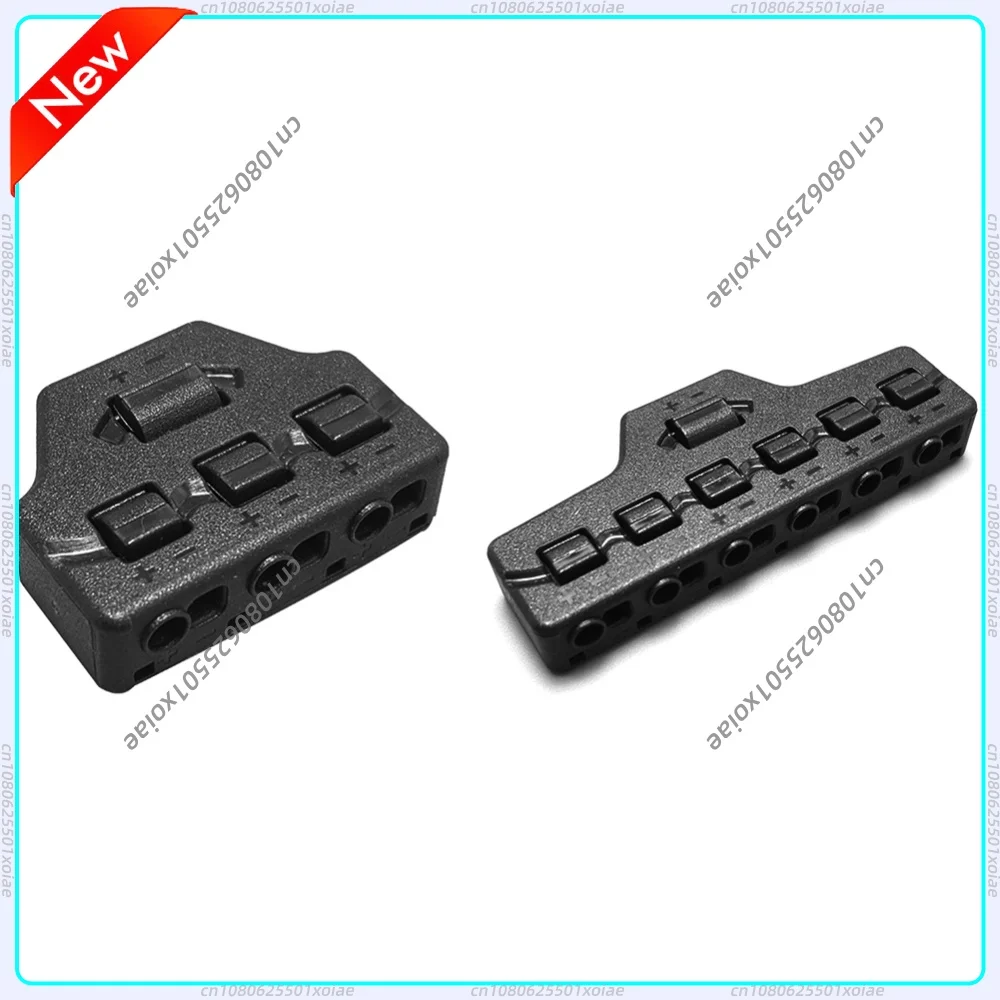 1-10Pcs Railway Train Port Sharing Box 3/6 Distribution Ports Out Line Splitter Quick Connect For LED Lighting Terminal Block