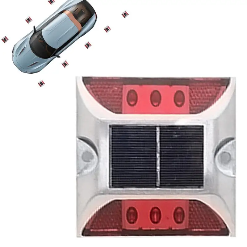 Solar cast aluminum spike Driveway Solar Dock Lights Aluminum Ground Buried Lights Outdoor Warning Step Lights