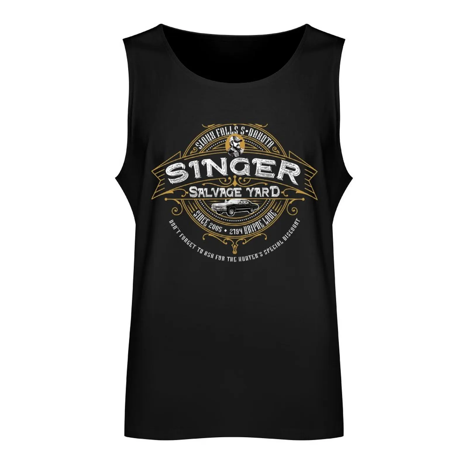 Singer Salvage Yard Tank Top basketball clothing plain t-shirt fashion 2024 man Men's sports t-shirt