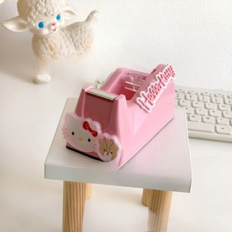 

Sanrio Hello Kitty desktop large tape seat anti-slip tape sealing machine hand account transparent paper machine seat