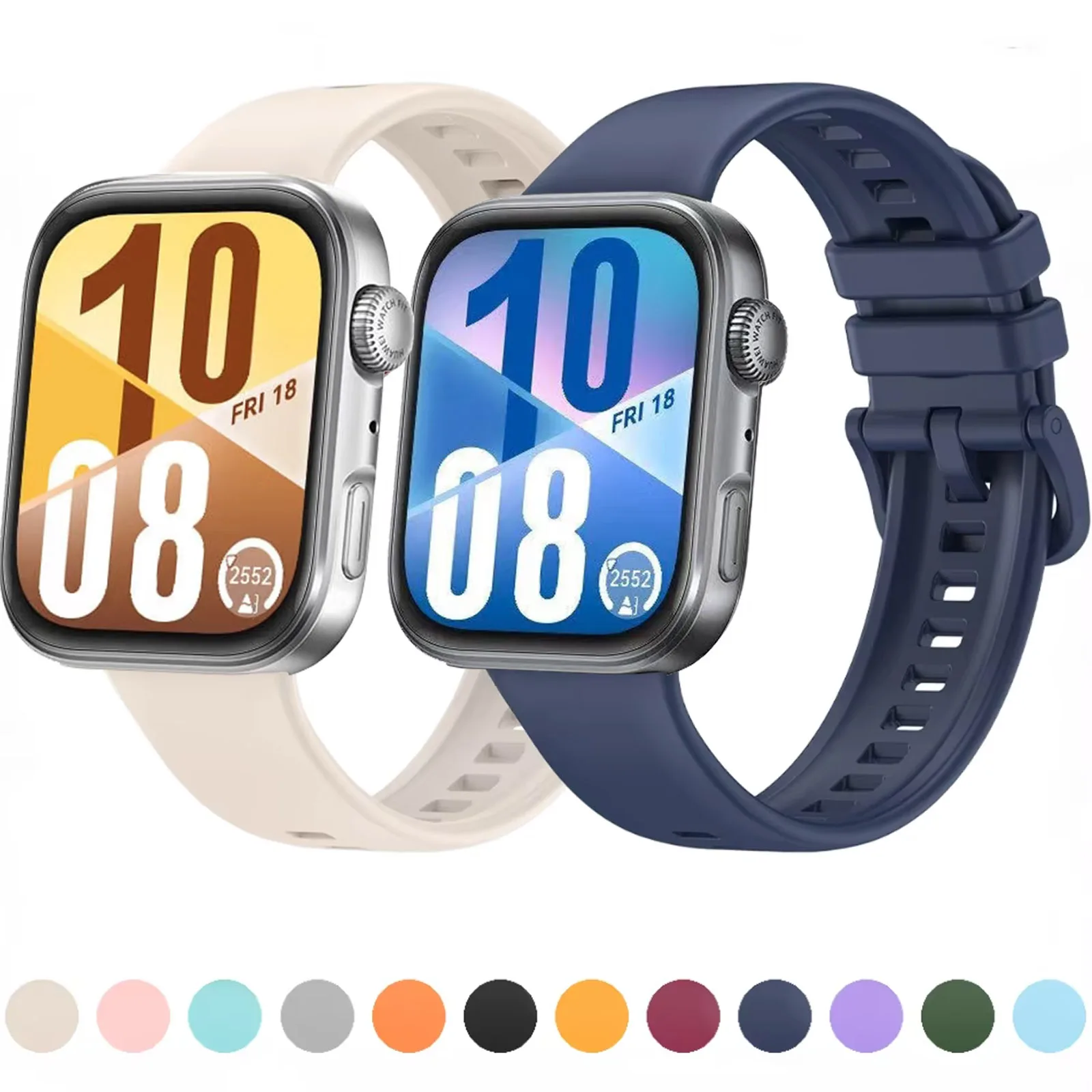 

Silicone Band for Huawei Watch Fit 3/Fit 4 Smart Watch Original Replaceable Wristband for Huawei Watch Fit 4 Pro Watchband Strap