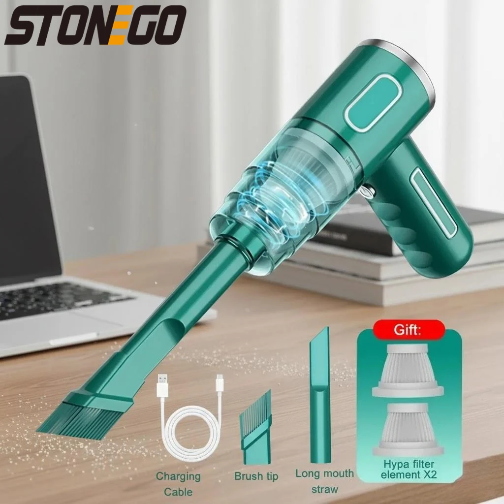 Wireless Portable Handheld Car Vacuum Cleaner Rechargeable USB Large Suction Mini Blower for Car Household Use