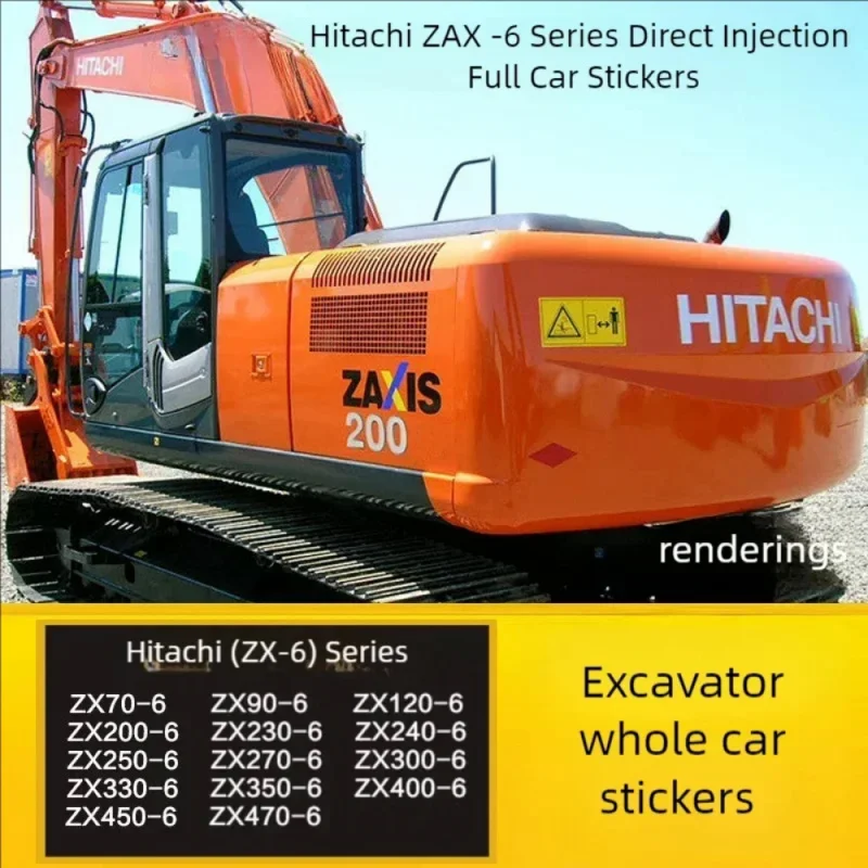 Hitachi zx stickers-AliExpress