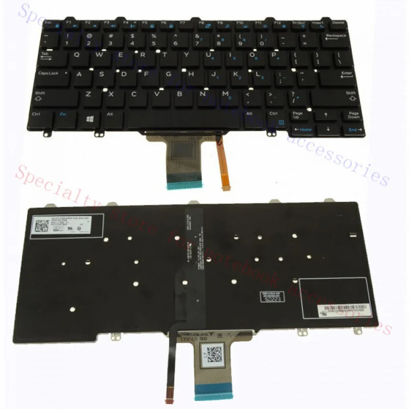 

A+ XCD5M FOR DELL XPS 12 9250 Latitude 12 7275 Laptop Keyboard with Backlit