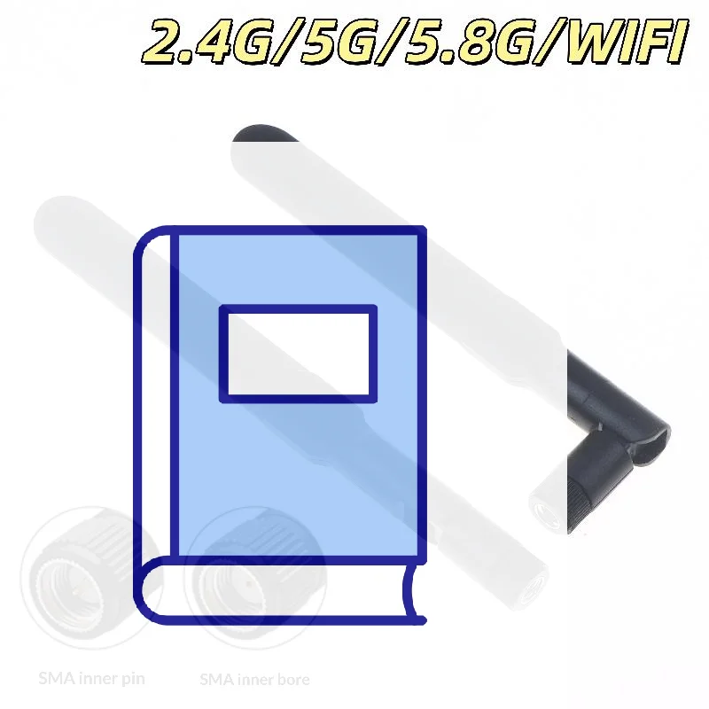 

2/4/6Pcs 8dBi WiFi Antenna Dual Band 2.4GHz/5.8GHz RP-SMA/SMA Male Connectors For WiFi Router USB Adapter&PCI Network Card