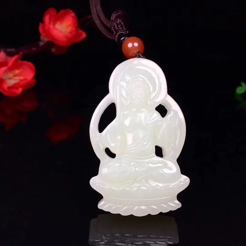 Hotan Jade Eight Guardian Deities Pendant, Zodiac Sign Of Rooster, Hollowed-Out Hanging Ornament Of Immovable B