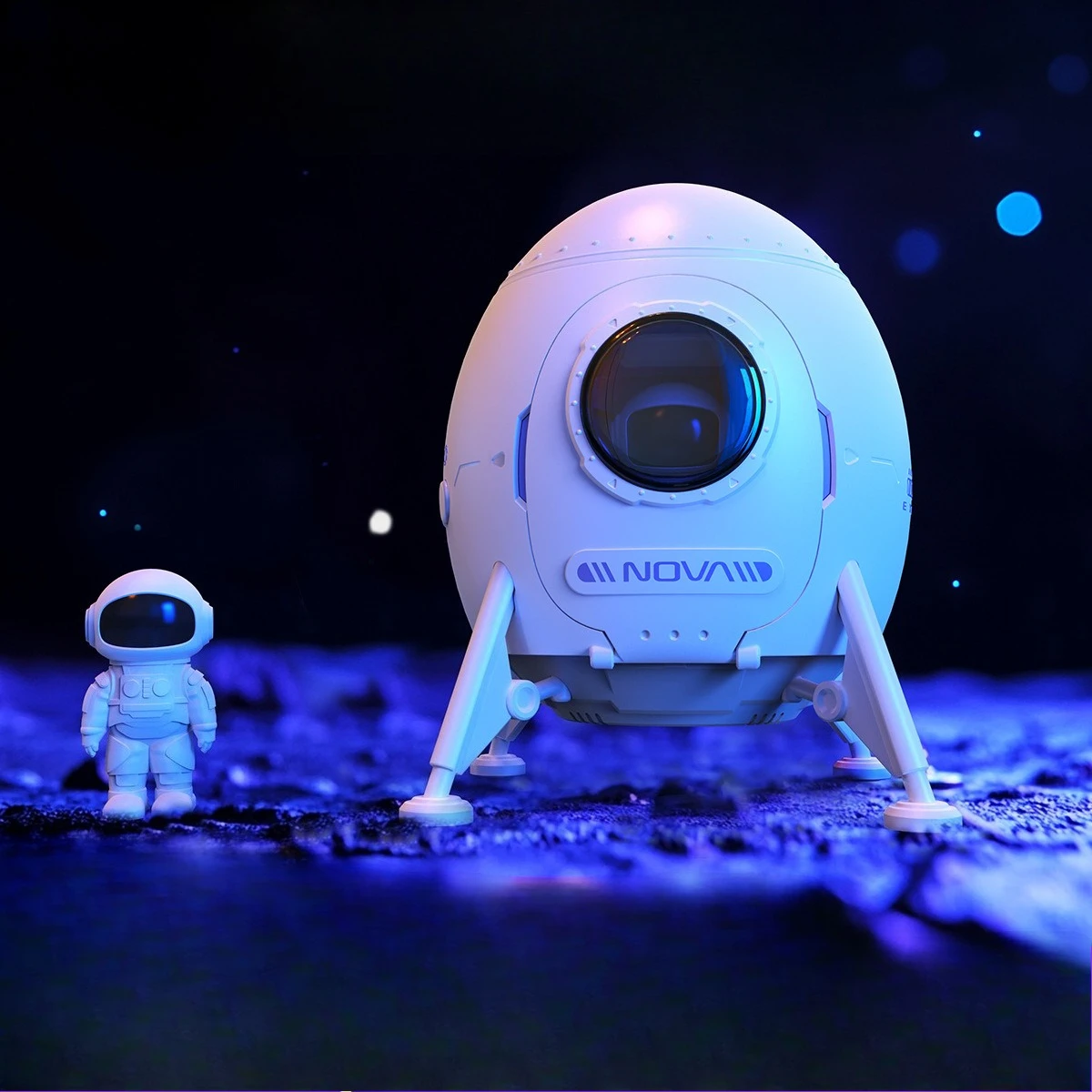 

Streamer Projection Light Lander Indoor Projection Bluetooth Audio White Noise Small Night Starry Sky Top Atmosphere