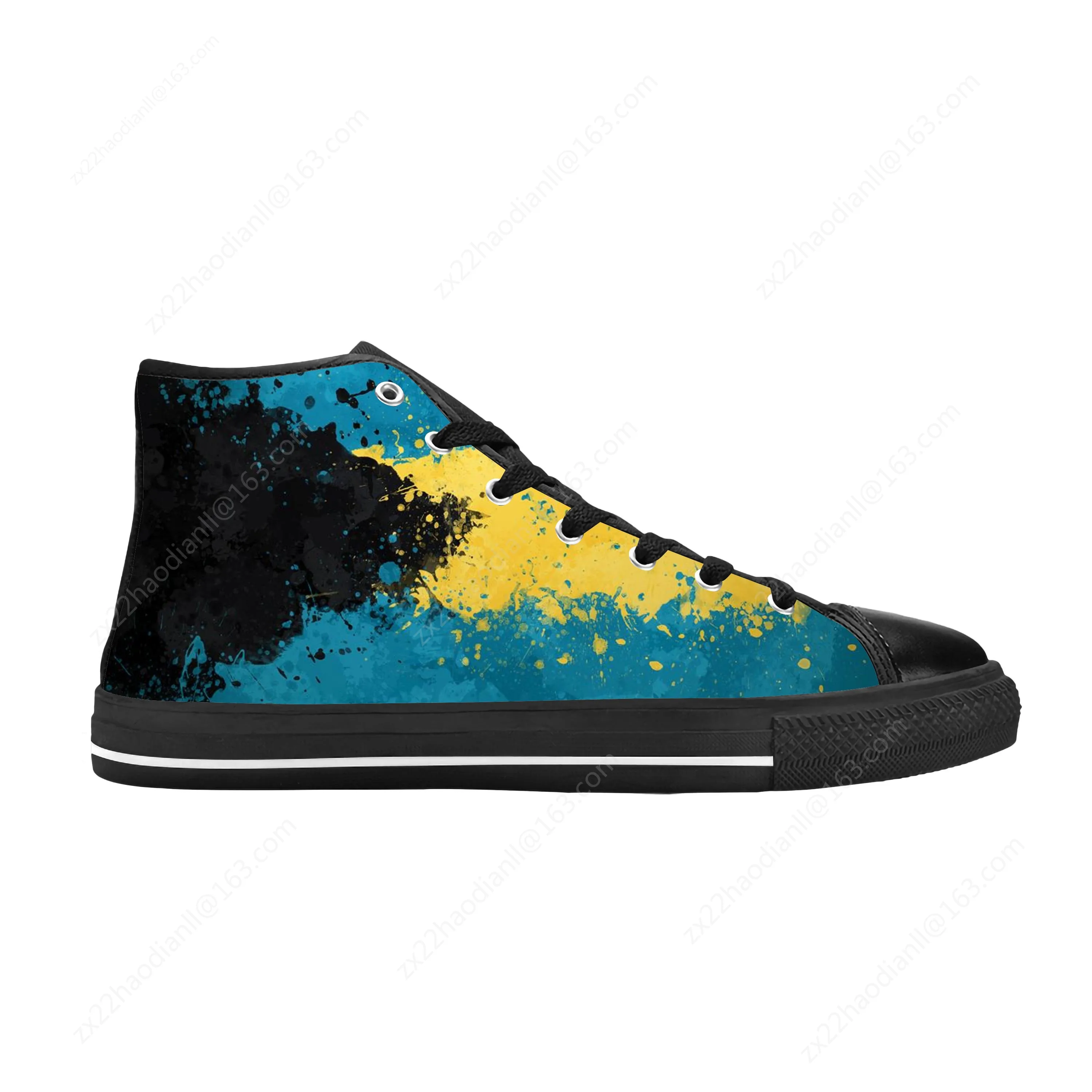 Hot Bahamas Bahamian Flag Patriotic Pride Fashion Casual Cloth Shoes High Top Comfortable Breathable 3D Print Men Women Sneakers