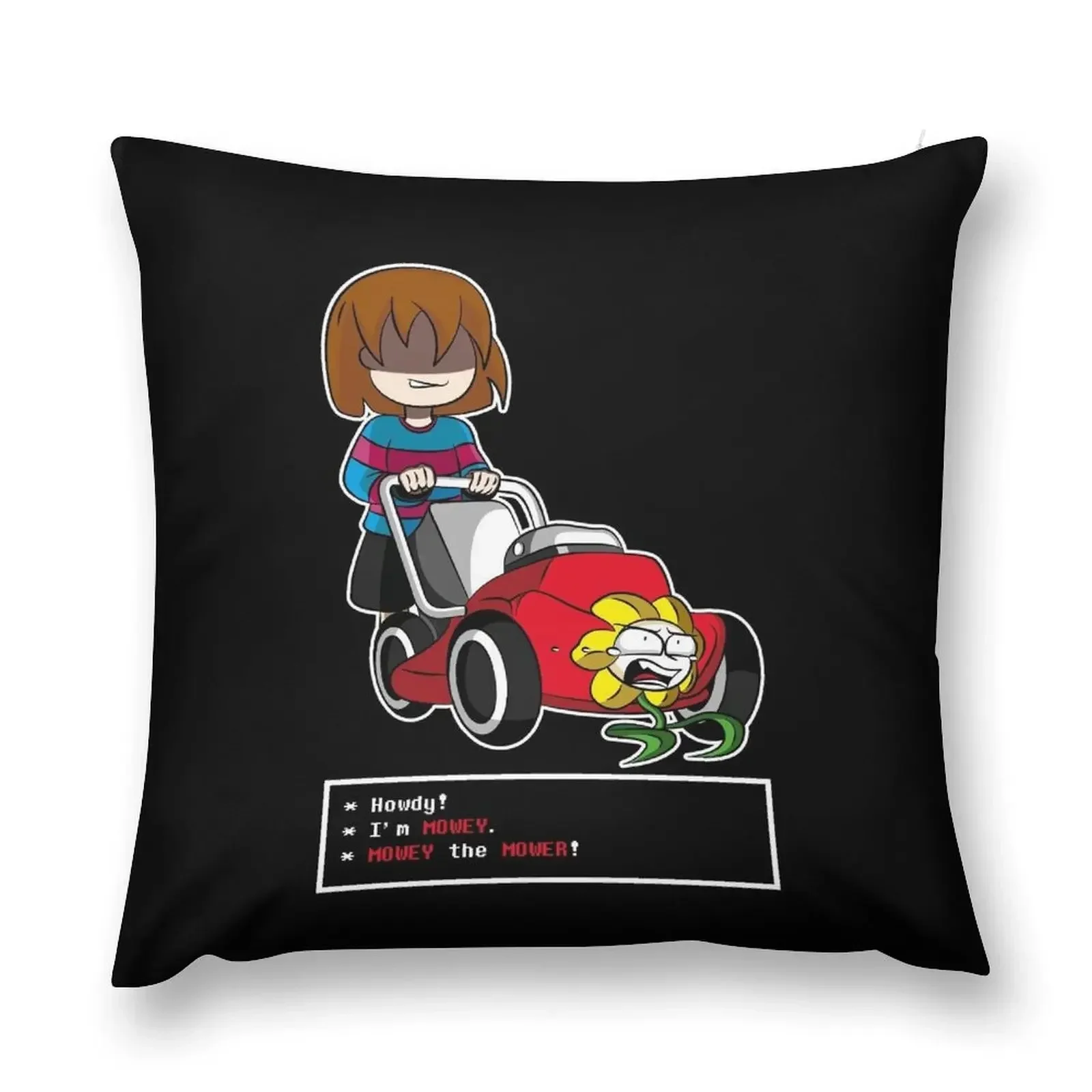 Undertale Frisk and Flowey Throw Pillow Elastic Cover For Sofa Decorative Sofa Cushion pillow