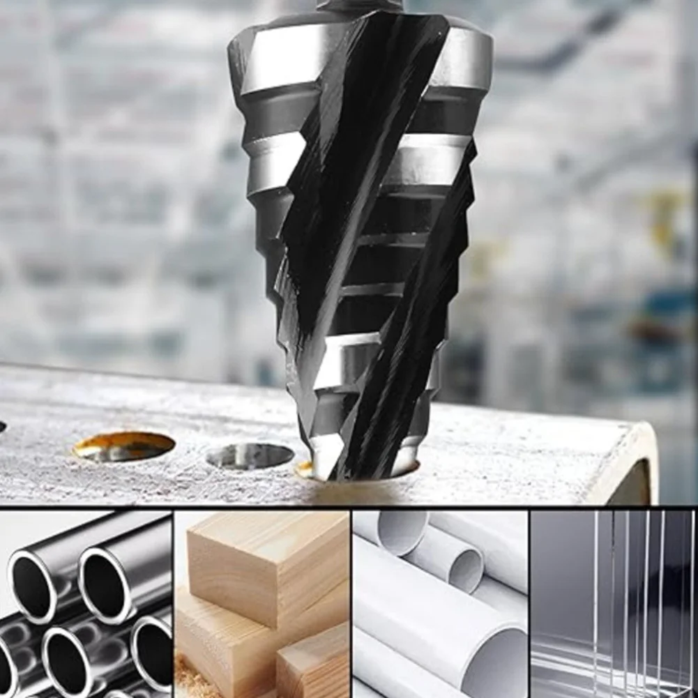Step Drill Bits For Stainless Steel Drill Bit Nitriding Step Drill Step Drill Bit Set Nitrided Finish DIY Projects