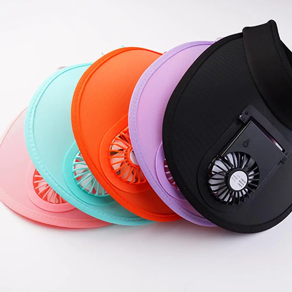 Breathable Cooling Fan Hat travel outdoor sun cap USB charging cap