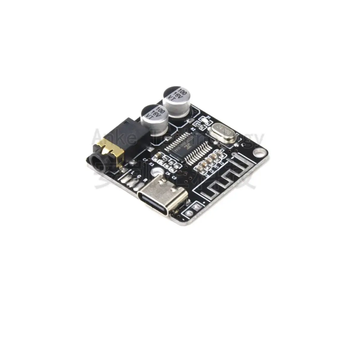 Type-C port Bluetooth 5.0 audio receiver decoding board module MP3 car audio speaker wireless modification