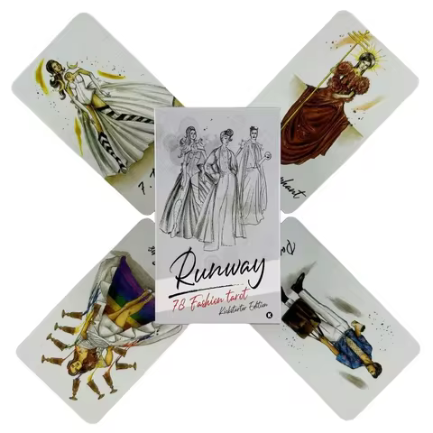Runway Tarot Cards A 80 Deck For Beginners Deck Oracle English Visions Divination Edition Borad Playing Games