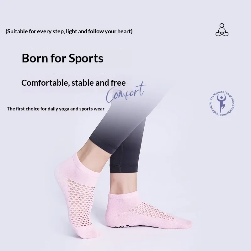 Summer Breathable Mesh Yoga Socks for Women Professional Leotard Dance Fitness Aerobics Anti-Slip Socks