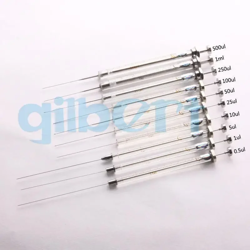 1/5/10/50/250/500/1000l Microlitre Glass Syringe Gas Chromatographic Injector Cone Tip