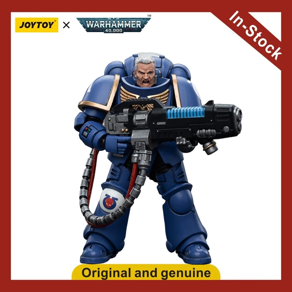 

【UA】JOYTOY Warhammer 40K Scale 1/18 Action Figures Ultramarines Hellblasters Sergeant Ulaxes Models Toys Gifts