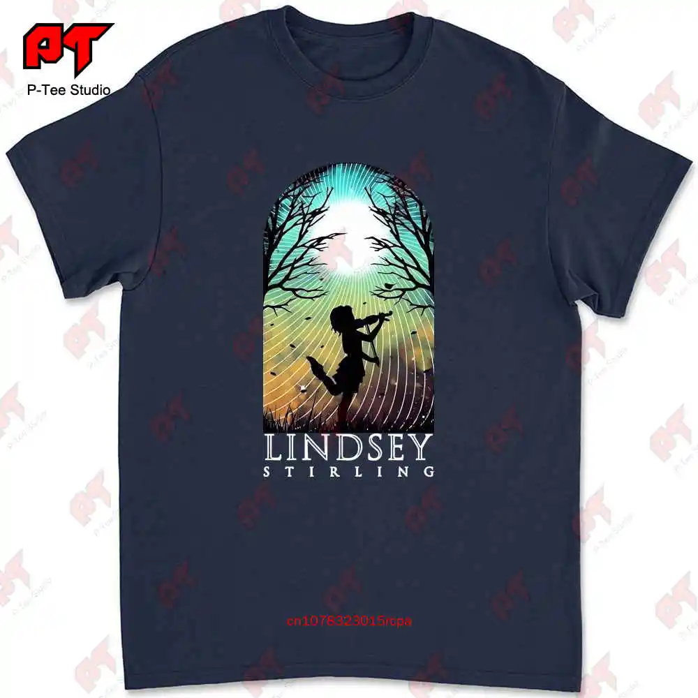 Lindsey Stirling Black T Shirt Tultex Ladies Cut Music Box Tour Medium TE5G