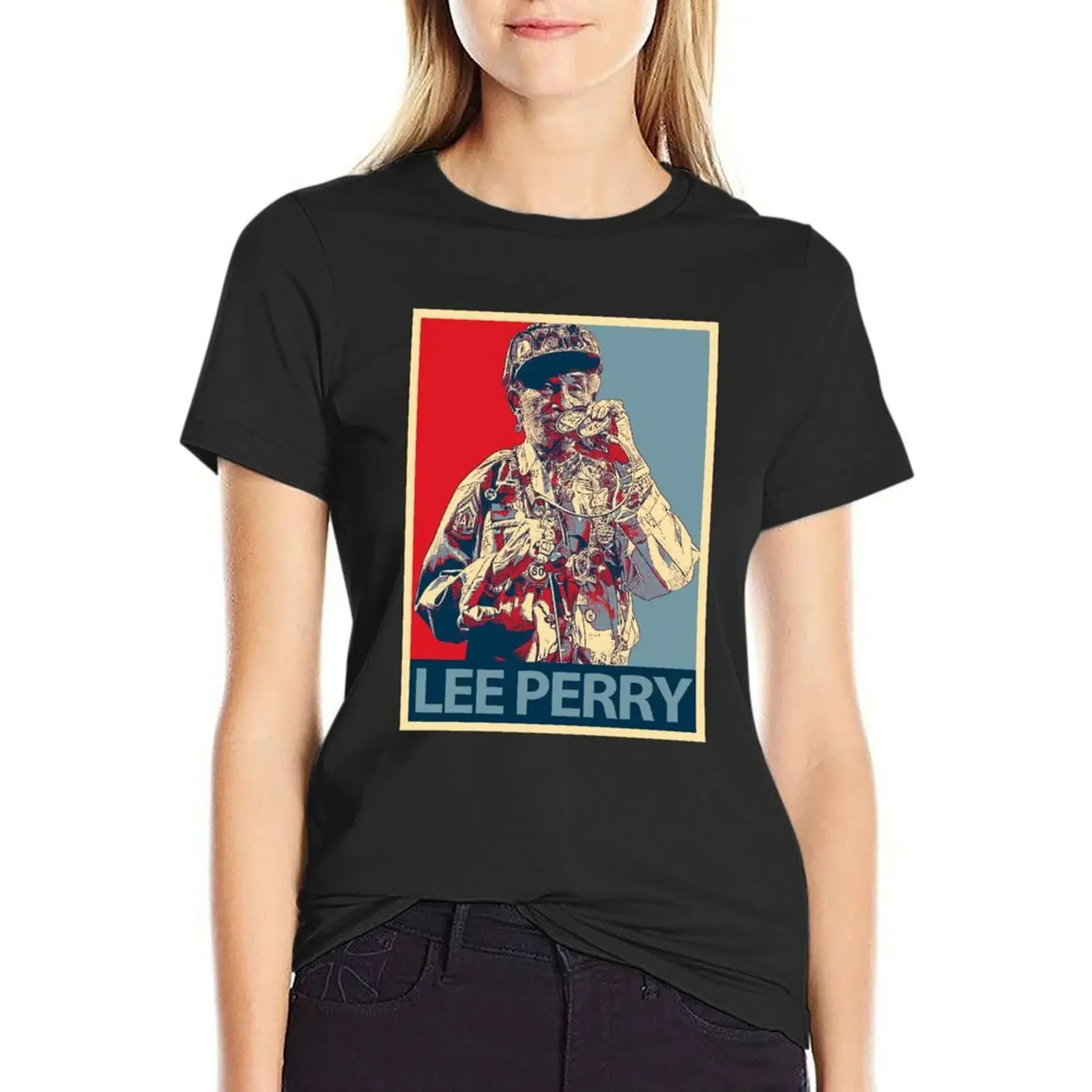 

Lee Perry T-Shirt shirts graphic tees tops oversized Woman T-shirts