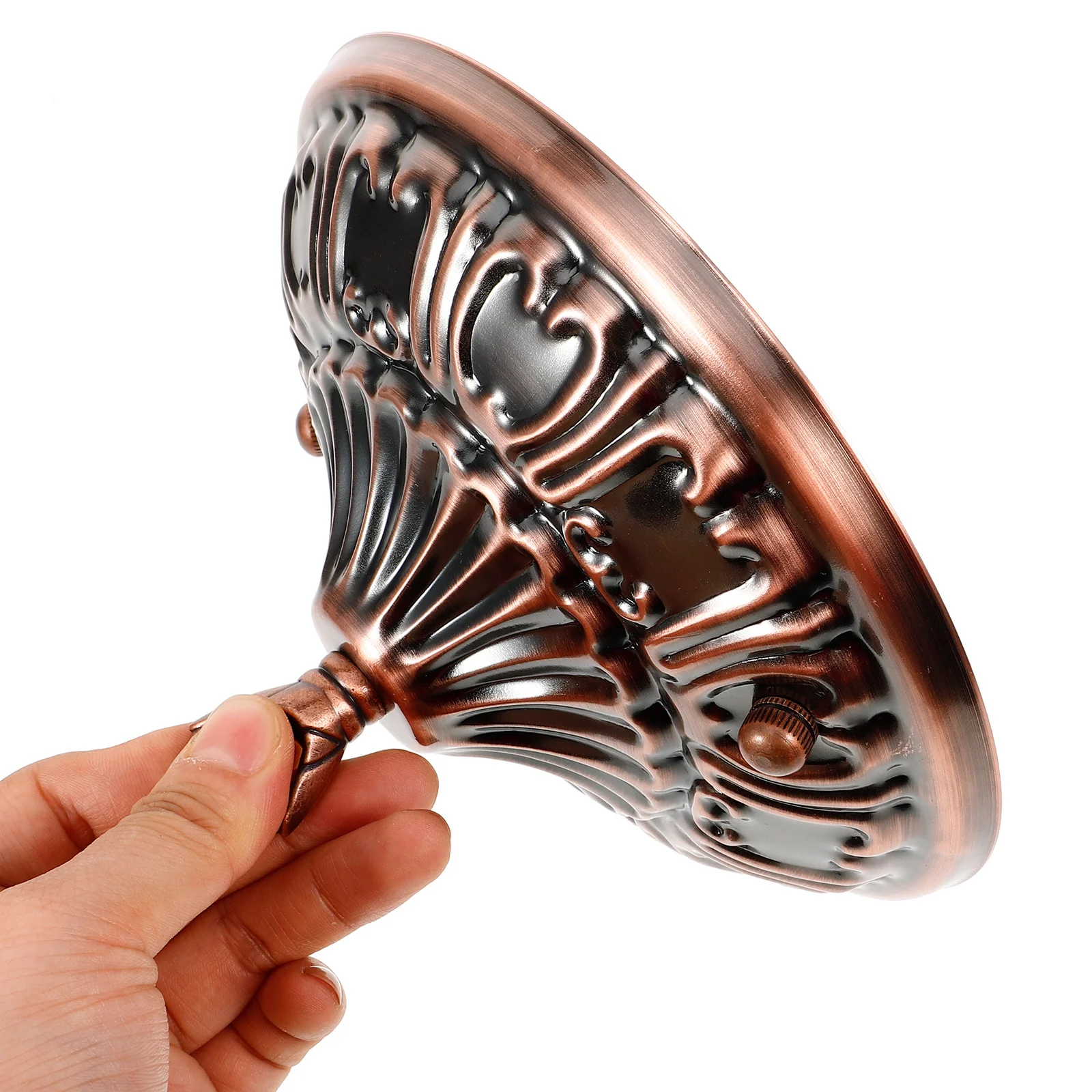 

Iron Ceiling Light Cover Plate Vintage Style Lightweight Durable for Retro Lights Restaurants Bars Cafes Pendant Light Mounting