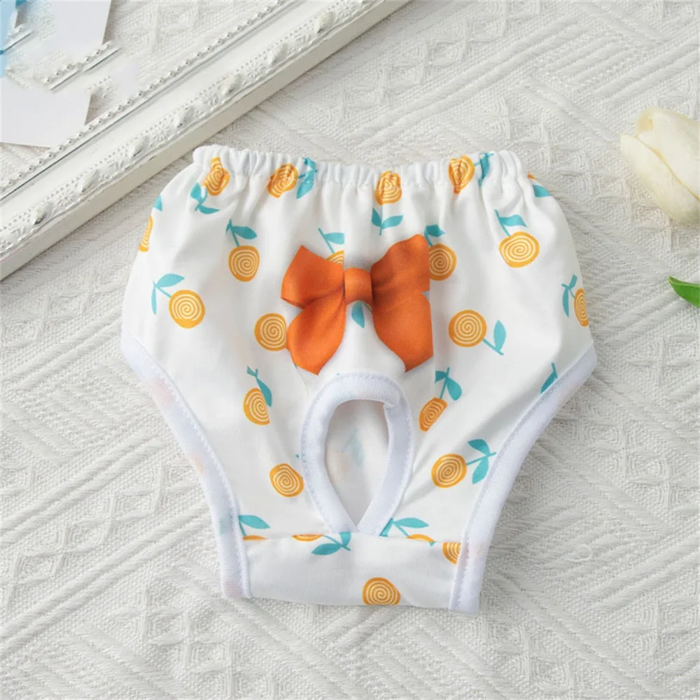 Dog Diapers Physiological Pant Women's Puppy Panties Shorts Underwear Washable Female Dog Diper Panties Pet Dog Cat Clothes