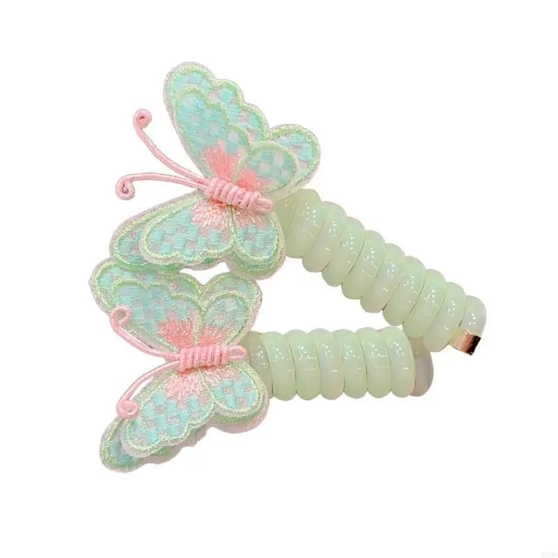 R66D No Crease Cord Hair Ties Ponytail Holder Elastics Traceless Butterfly Hair Rope Elastics Hair Styling Accessories