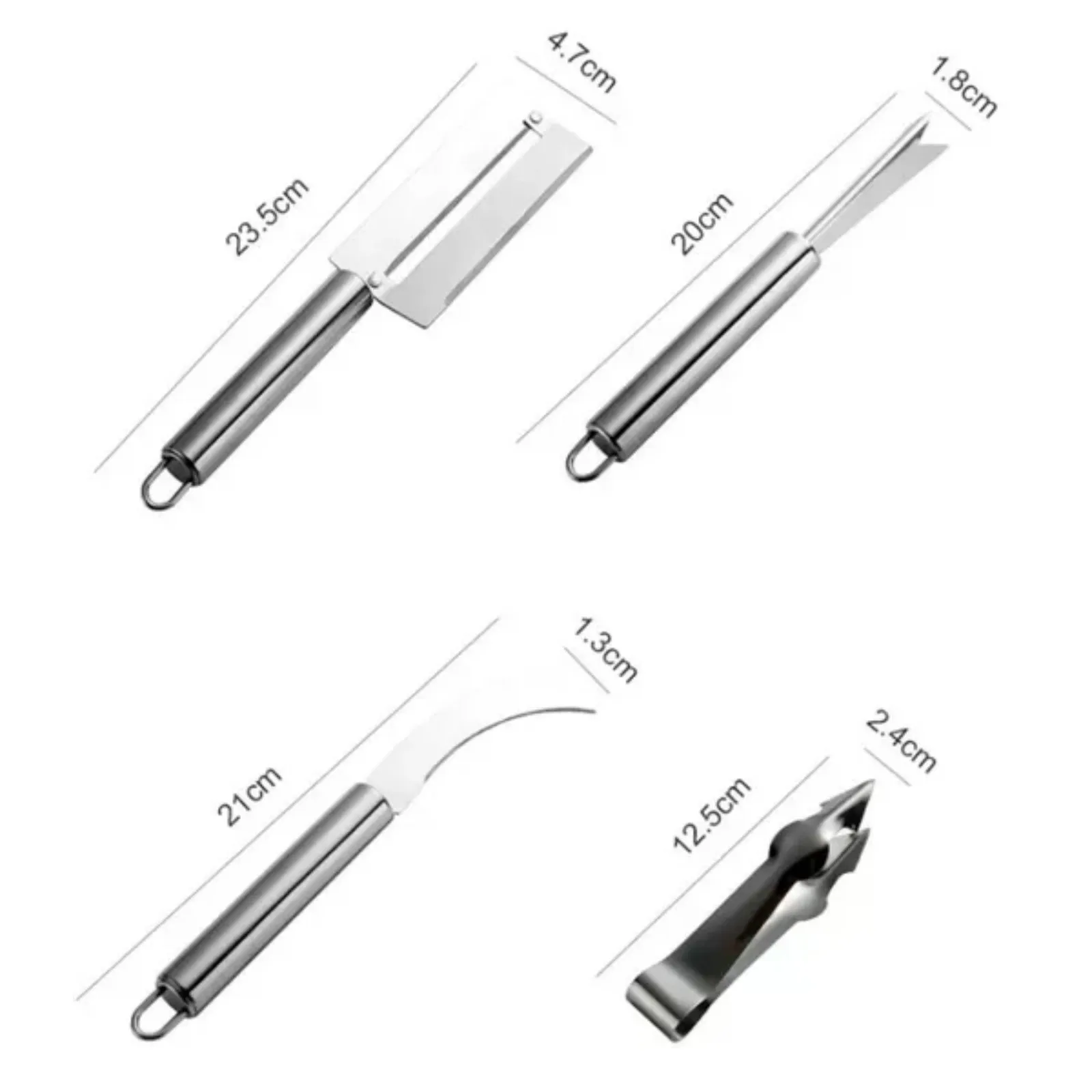 4 In 1 Pineapple Knife Fruit Knife Sugar Cane Peeler