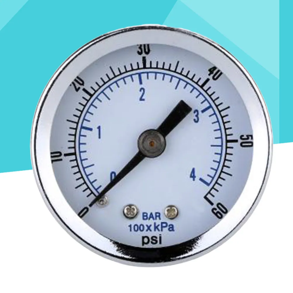Compressed Air Pressure Gauge 0-60 Psi 1.5 Dial Dual Scale Pressure Gauge Compressor Measurement Tool