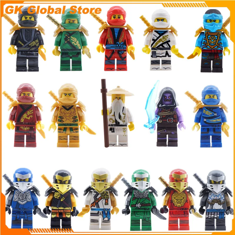 

Фигурка Ниндзя из фильма, 4 см, пластиковая модель, конструктор, украшение для рабочего стола, подарок на день рождения для детей, игрушка